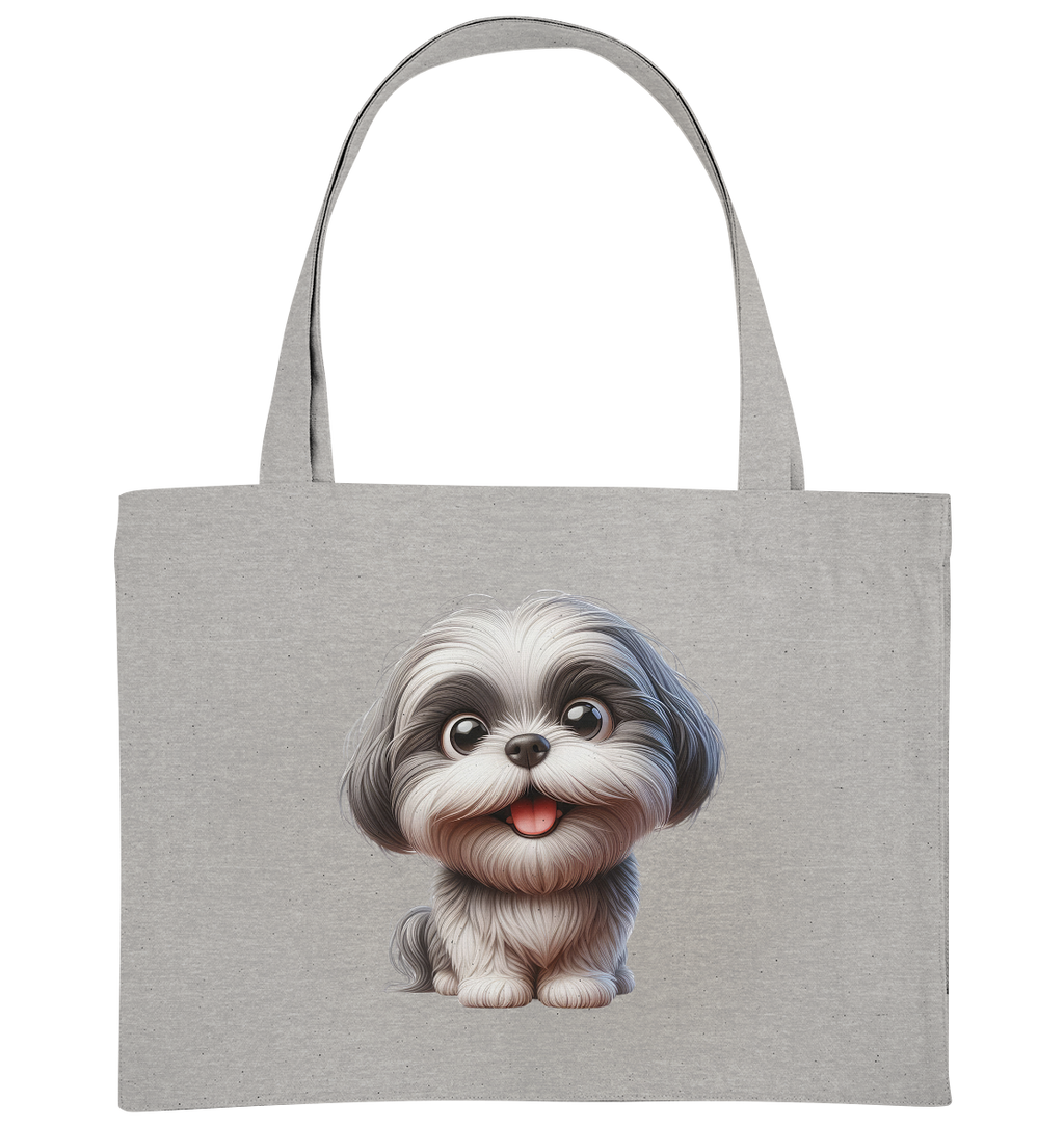 Shih Tzu Cartoon Dog - personalisierbar - Organic Shopping-Bag