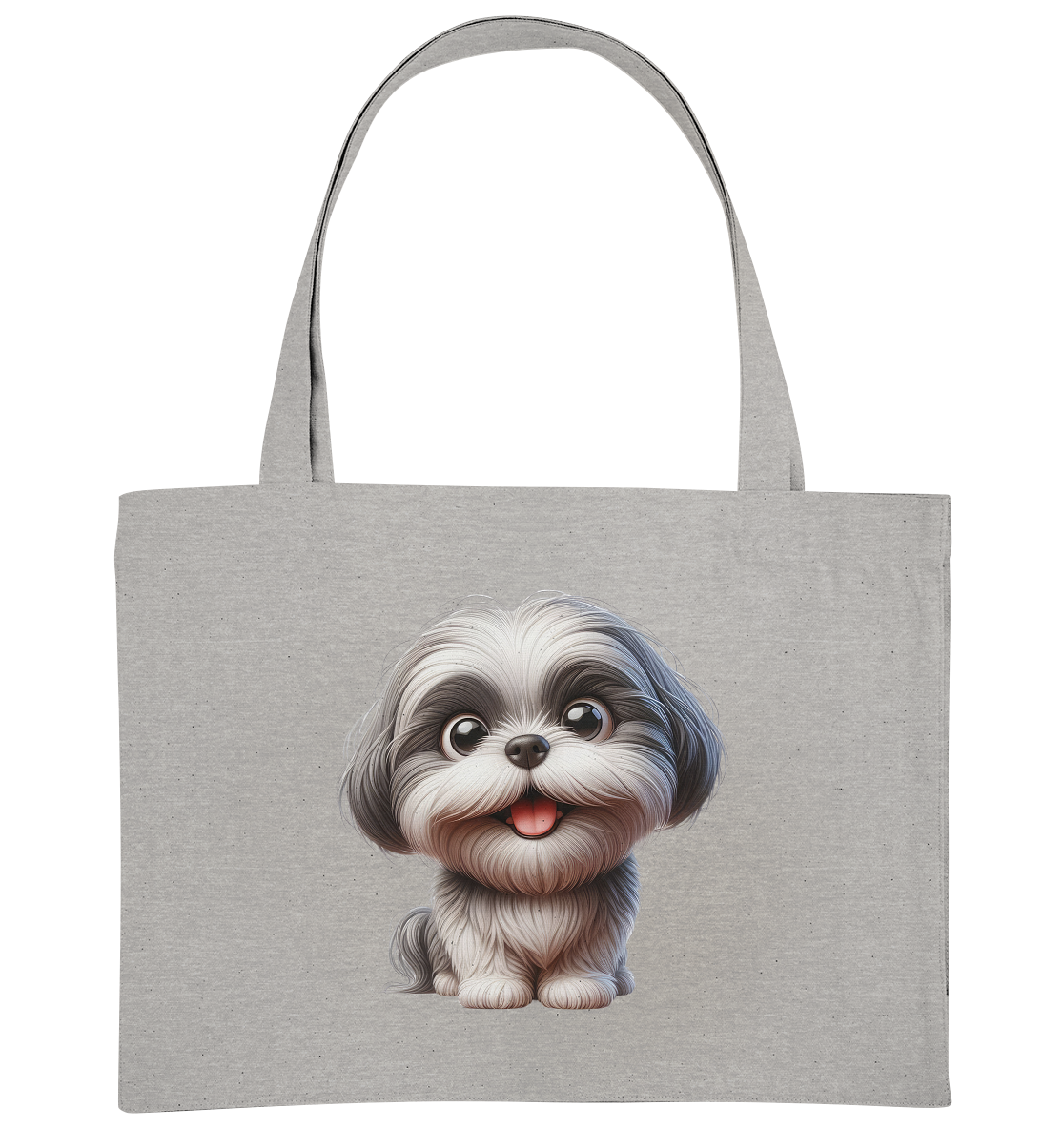 Shih Tzu Cartoon Dog - personalisierbar - Organic Shopping-Bag