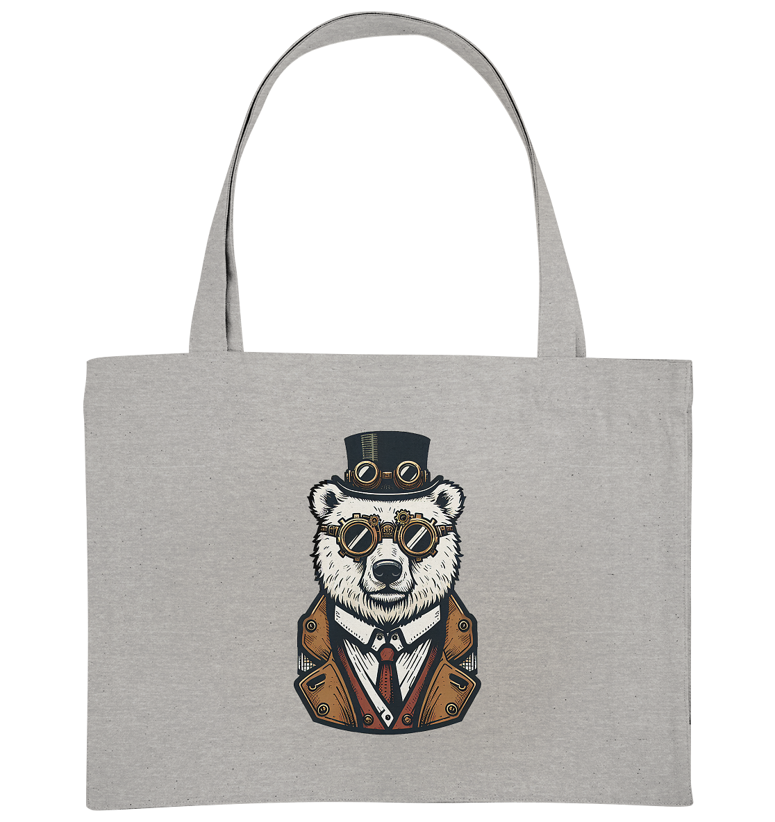 Eisbär Steampunk Polar Bear  - Organic Shopping-Bag