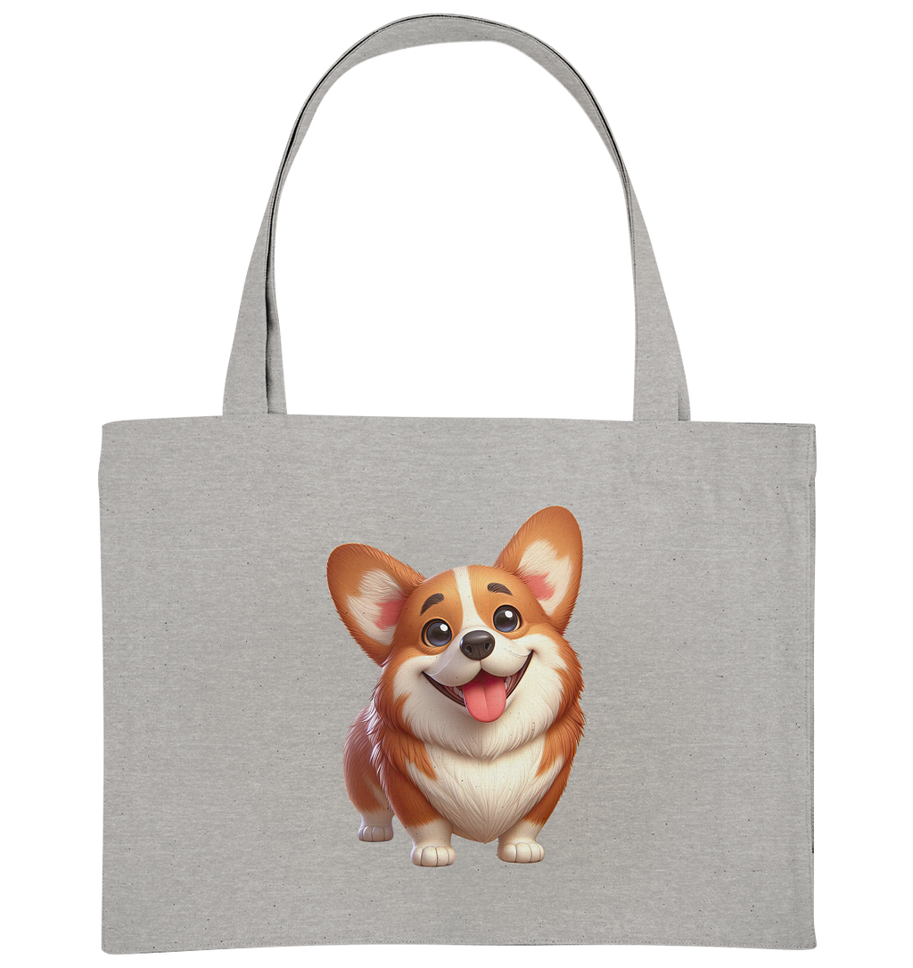 Corgi Cartoon Hund - persoinalisierbar - Organic Shopping-Bag