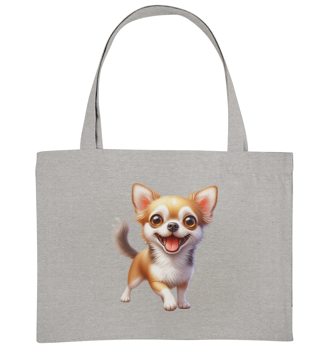 Chihuahua Cartoon - personalisierbar - Organic Shopping-Bag