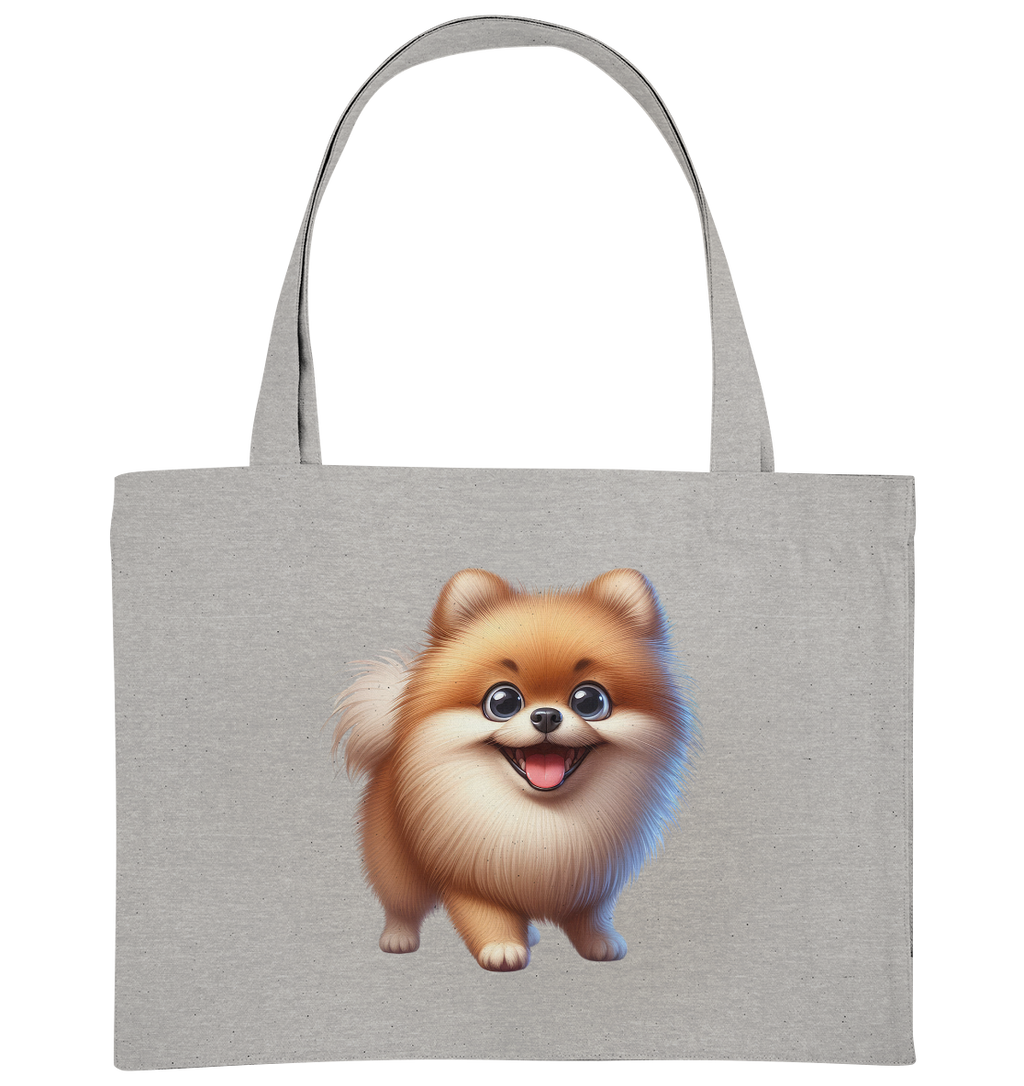 Pomeranien Cartoon - personalisierbar - Organic Shopping-Bag