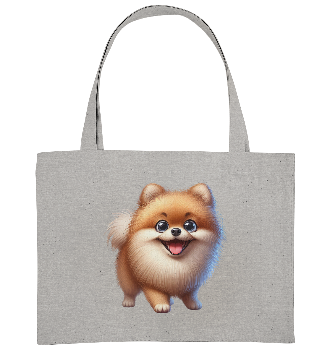 Pomeranien Cartoon - personalisierbar - Organic Shopping-Bag