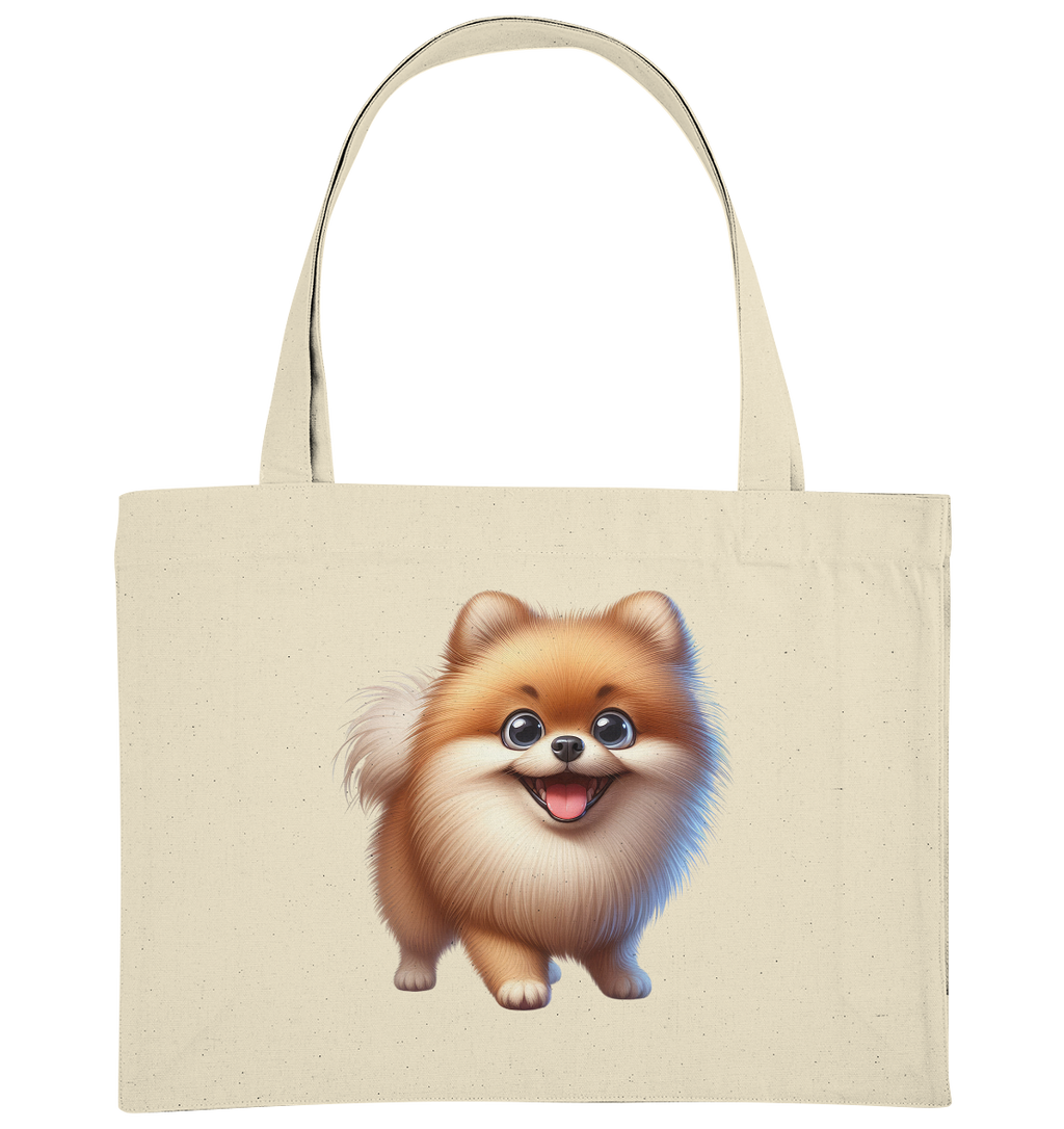 Pomeranien Cartoon - personalisierbar - Organic Shopping-Bag