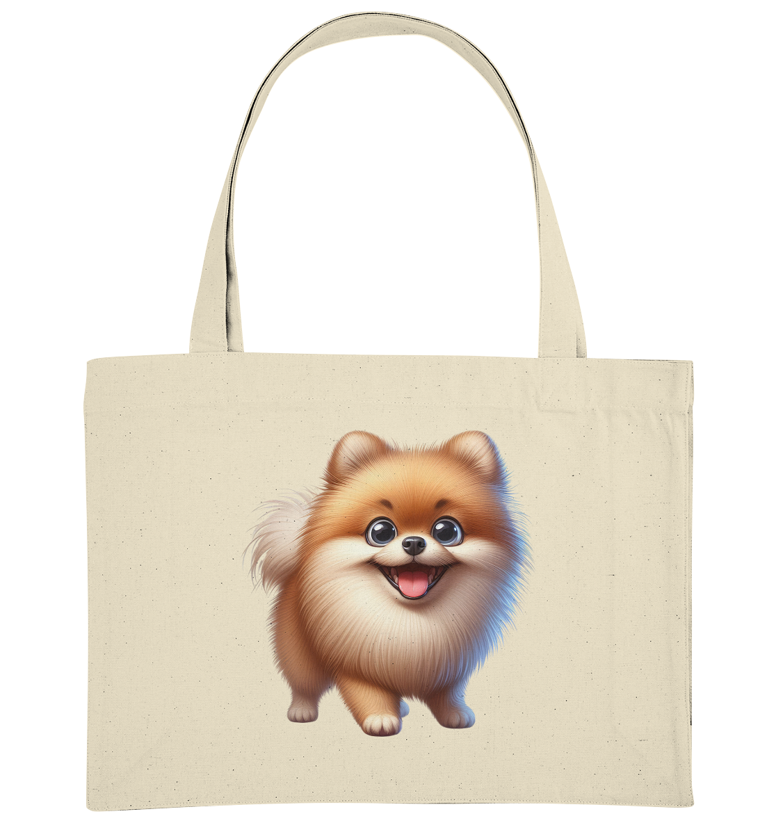 Pomeranien Cartoon - personalisierbar - Organic Shopping-Bag