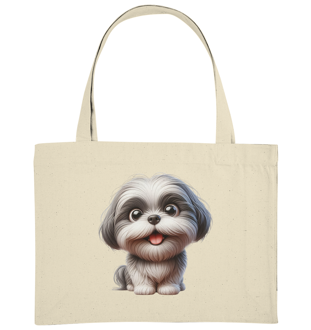 Shih Tzu Cartoon Dog - personalisierbar - Organic Shopping-Bag