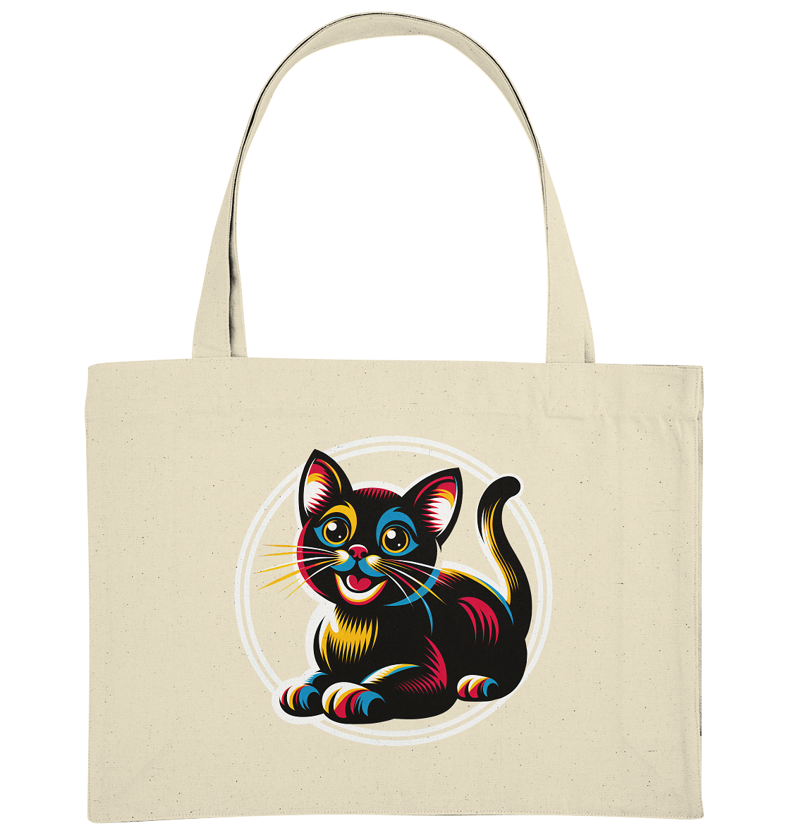 Kätzchen Pop Art - personalisierbar - Organic Shopping-Bag