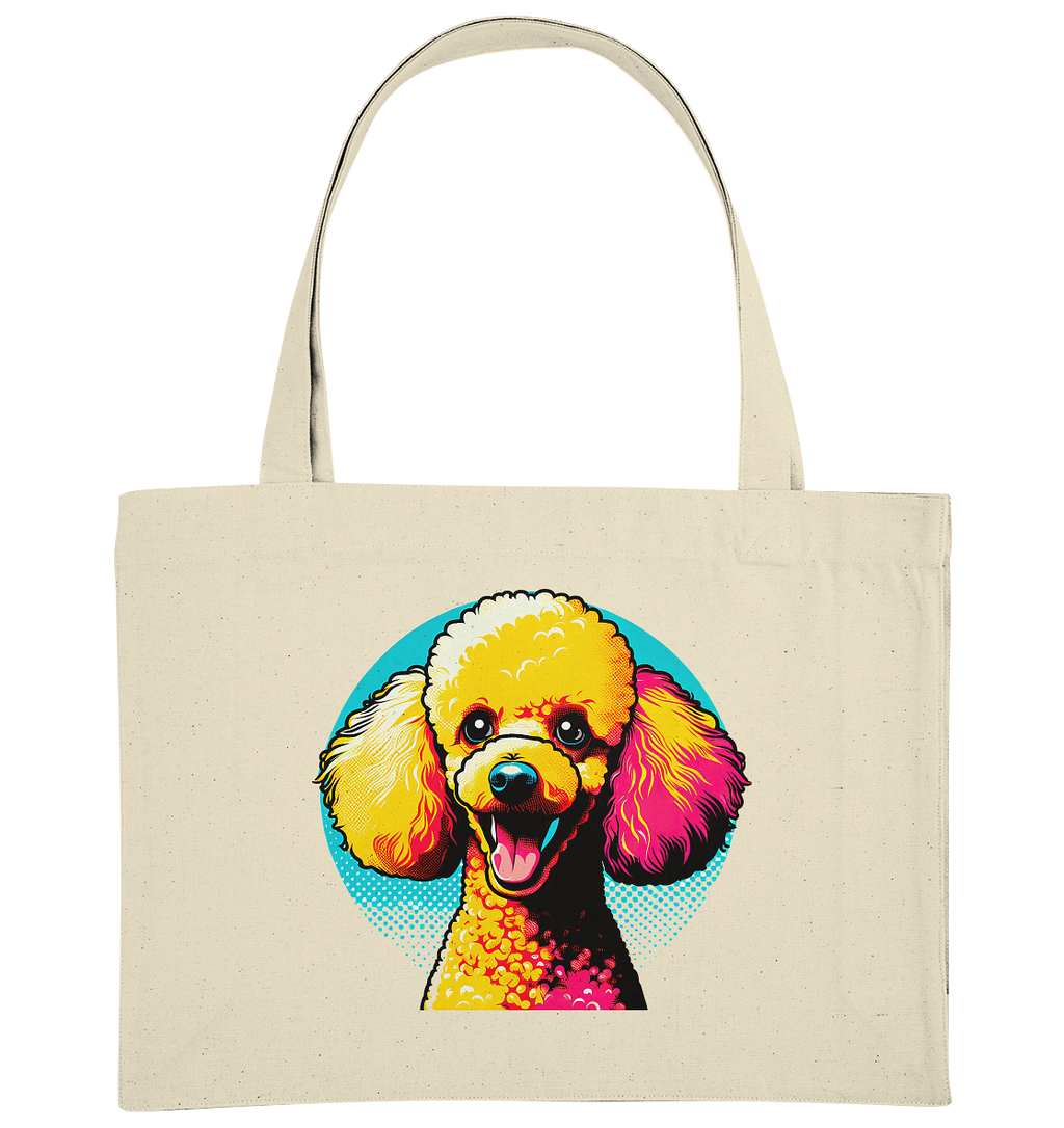 Pudel Pop Art - personalisierbar - Organic Shopping-Bag
