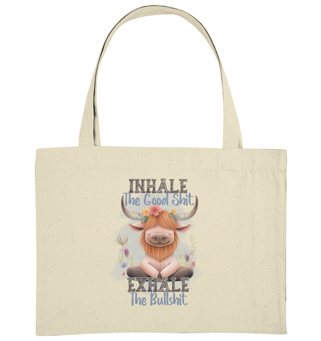 Yoga Highland Kuh - Organic Shopping-Bag
