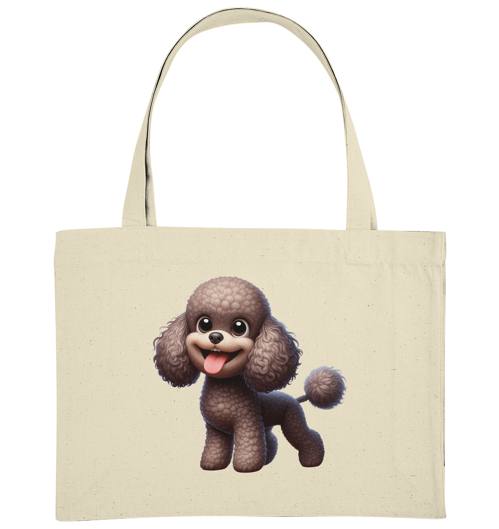 Pudel Comic - personalisierbar - Organic Shopping-Bag