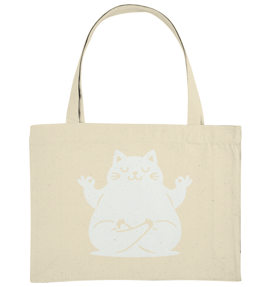 Funny yoga Cat - personalisierbar - Organic Shopping-Bag