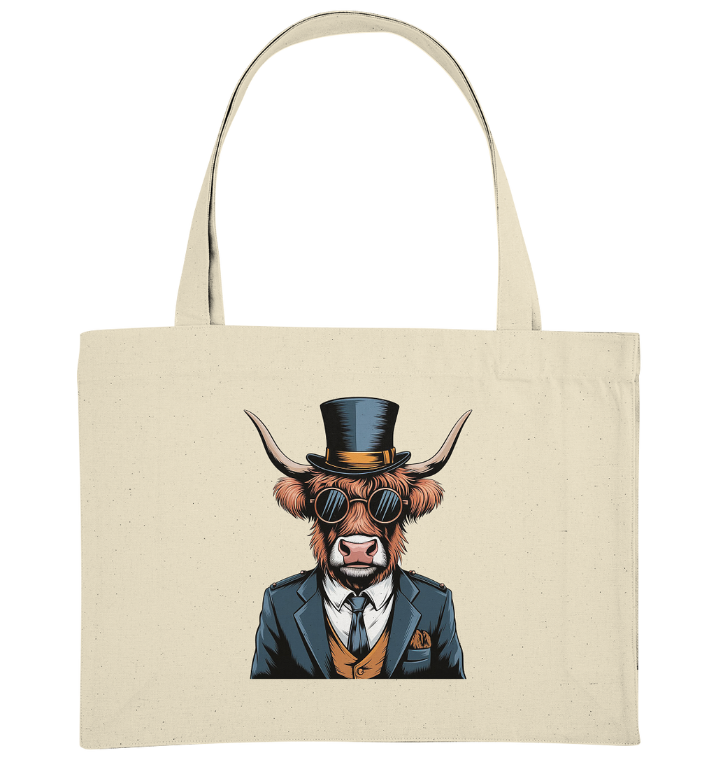 Highland Cow Steampunk - Organic Shopping-Bag