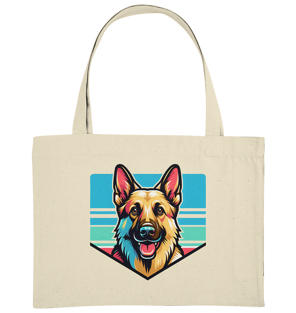 Schäferhund Pop Art - personalisierbar - Organic Shopping-Bag