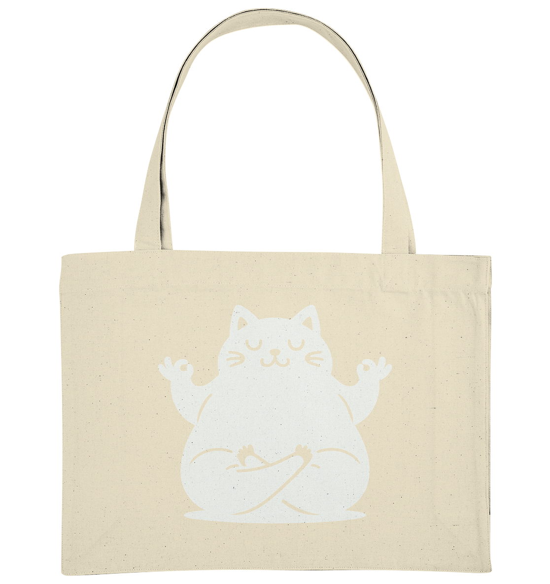 Lustige Yoga Katze - personalisierbar - Organic Shopping-Bag