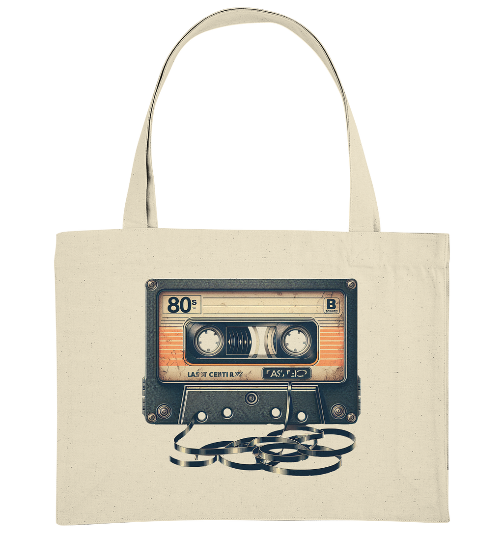 80s Kassettentape - Organic Shopping-Bag