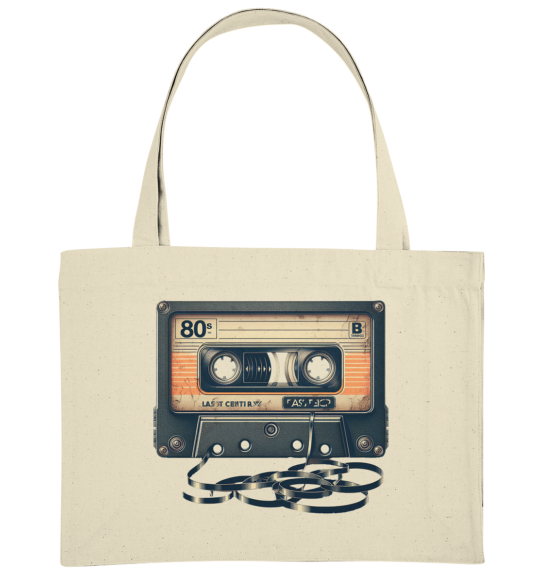 80s Kassettentape - Organic Shopping-Bag