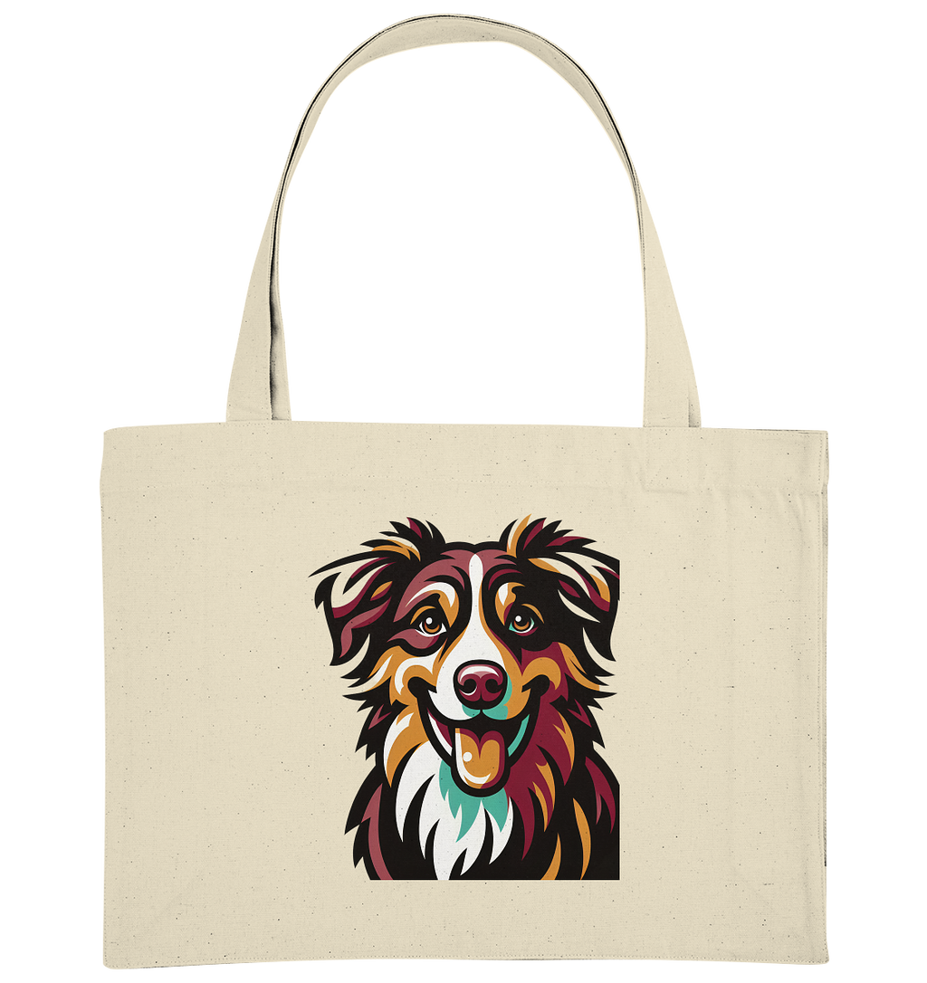Australian Shepherd Hund - personalisierbar - Organic Shopping-Bag