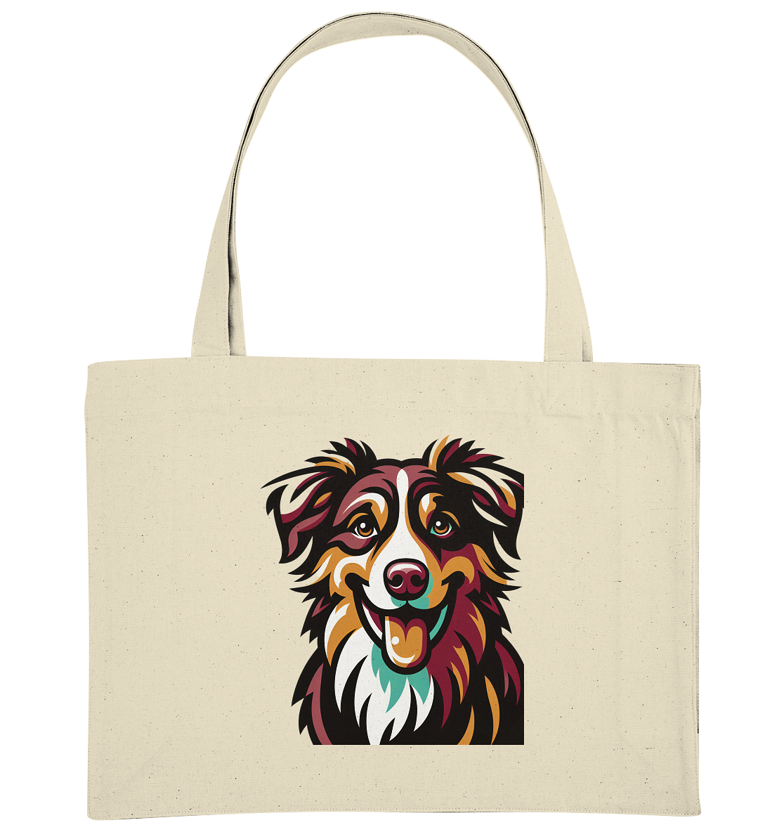 Australian Shepherd Hund - personalisierbar - Organic Shopping-Bag