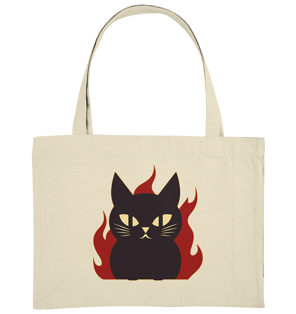 Devil Cat  illustration - Organic Shopping-Bag