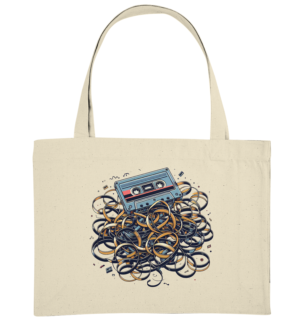 80s Kasettentape - Organic Shopping-Bag