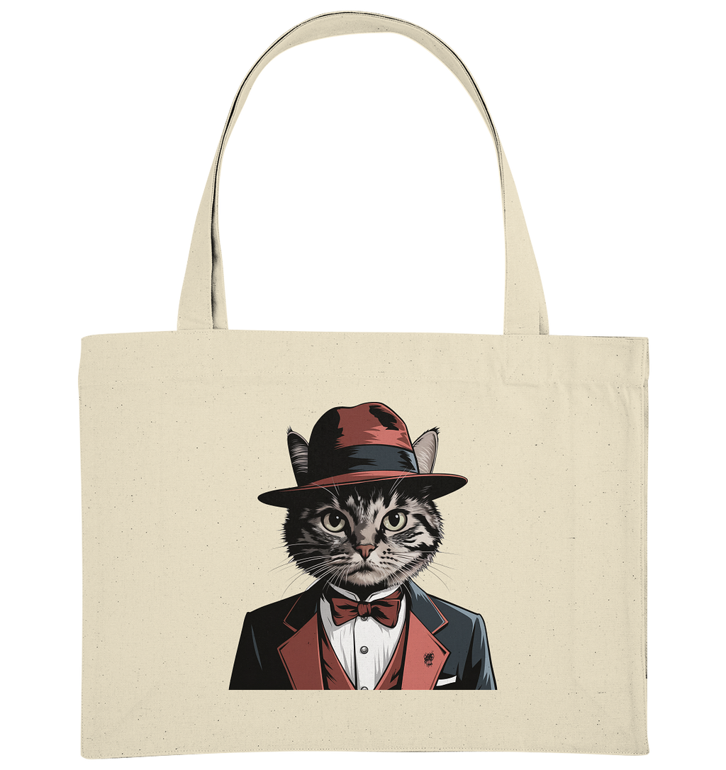 Godfather Catmother Katze Mafia - personalisierbar  - Organic Shopping-Bag