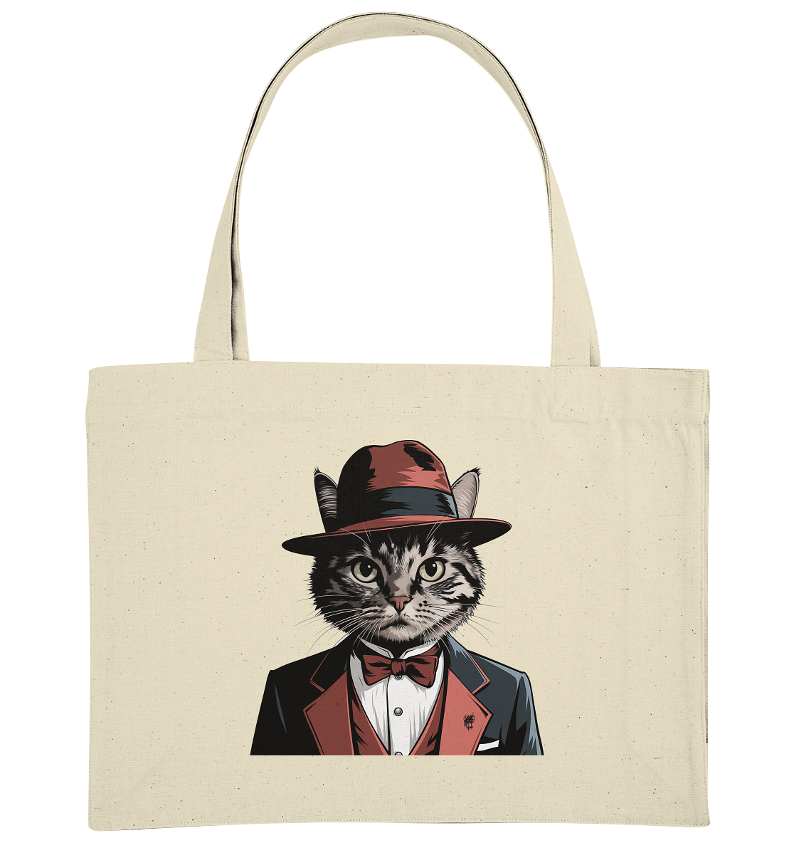 Godfather Catmother Katze Mafia - personalisierbar  - Organic Shopping-Bag