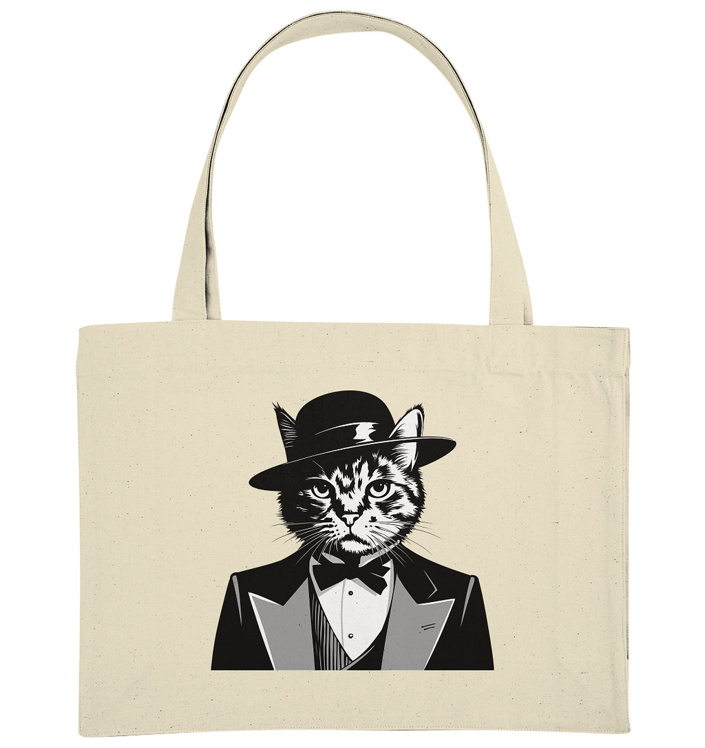 Godfather Katze Mafia - personalisierbar  - Organic Shopping-Bag