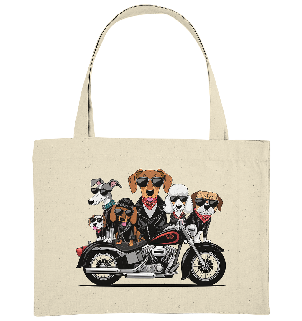 Hunde Biker Gang Fun - Organic Shopping-Bag