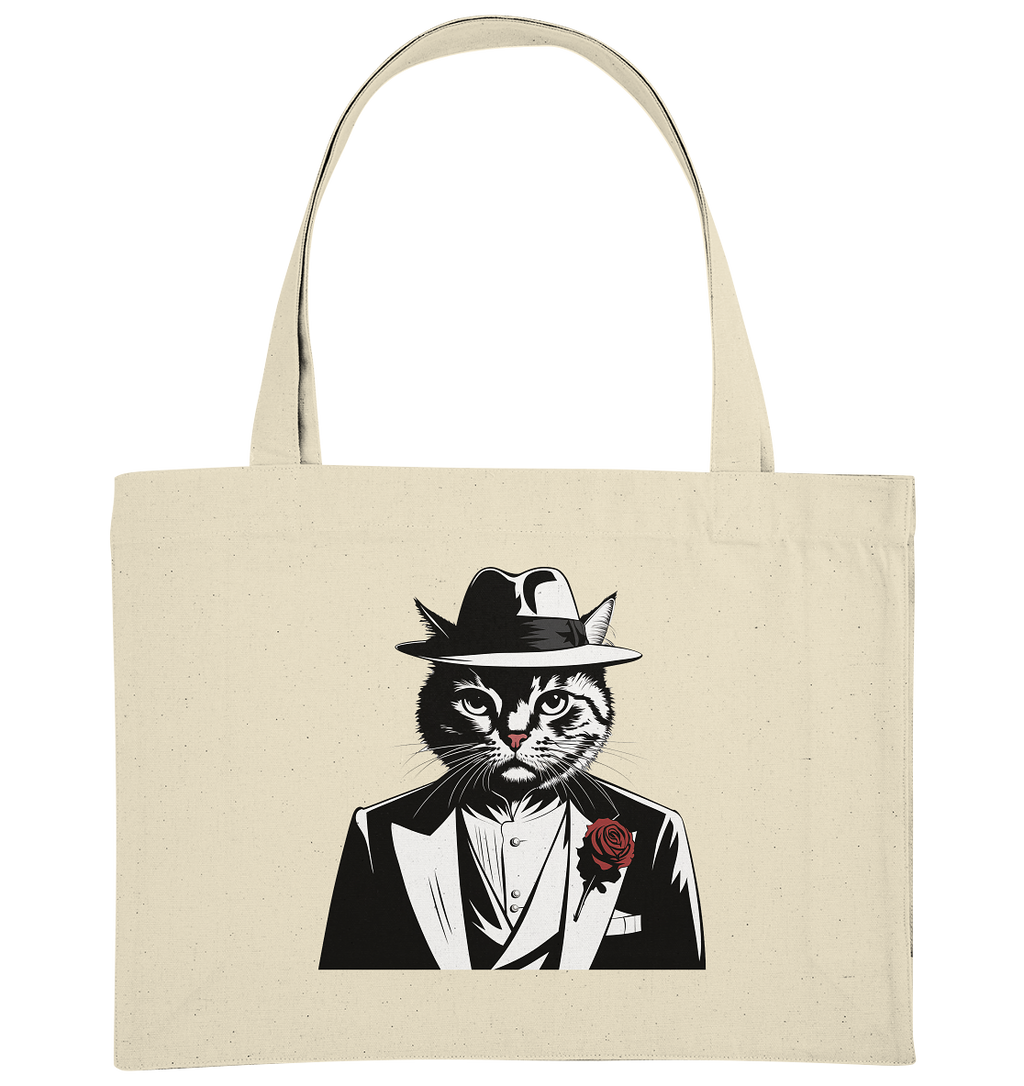 Catfather Katze Mafia - personalisierbar - Organic Shopping-Bag