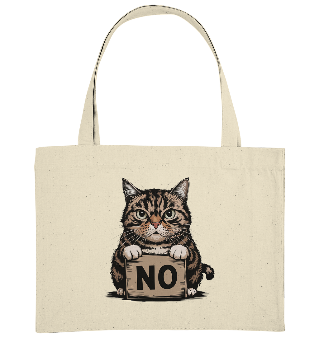 No - Funny Katze  - Organic Shopping-Bag