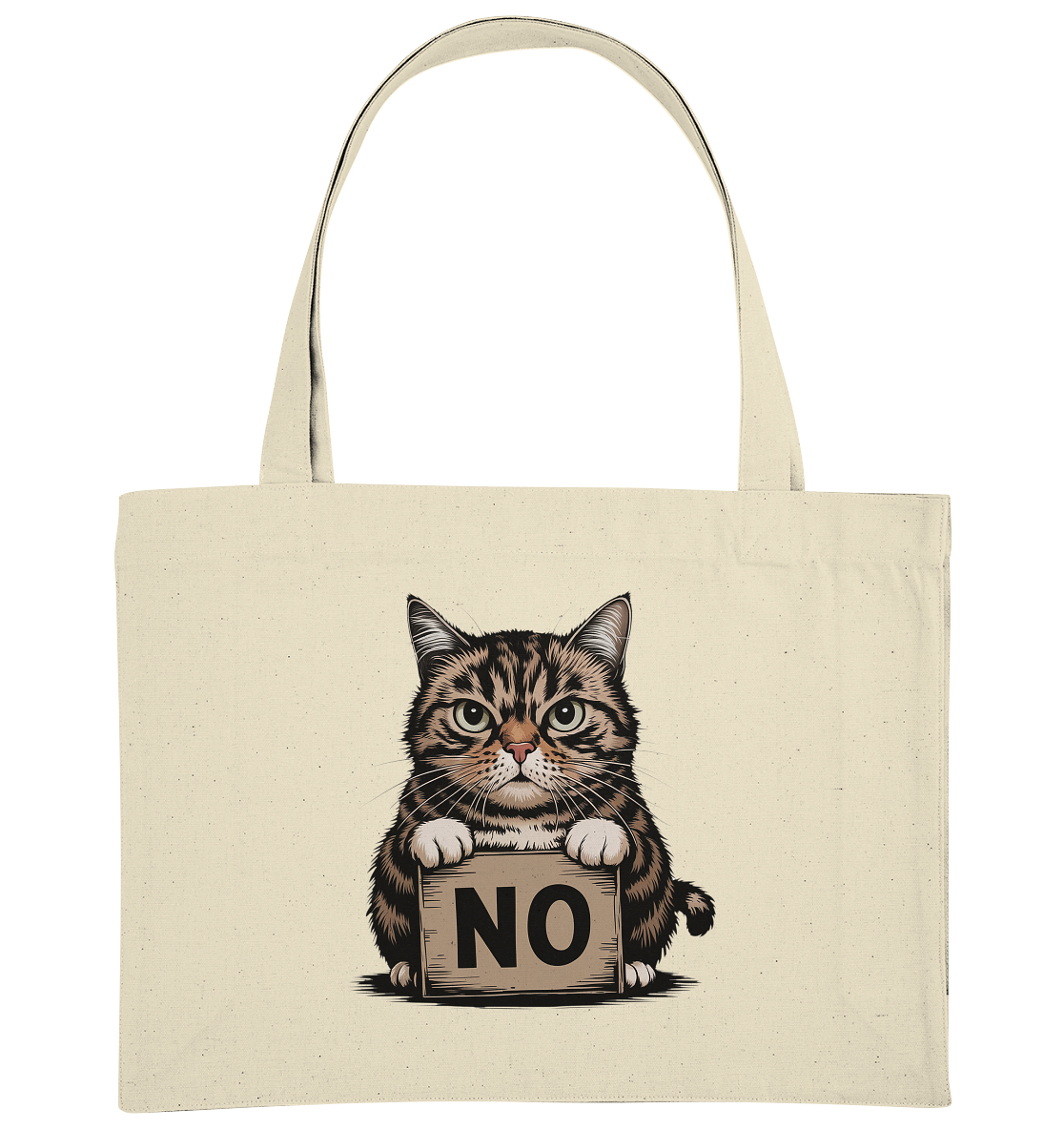 No - Funny Katze  - Organic Shopping-Bag