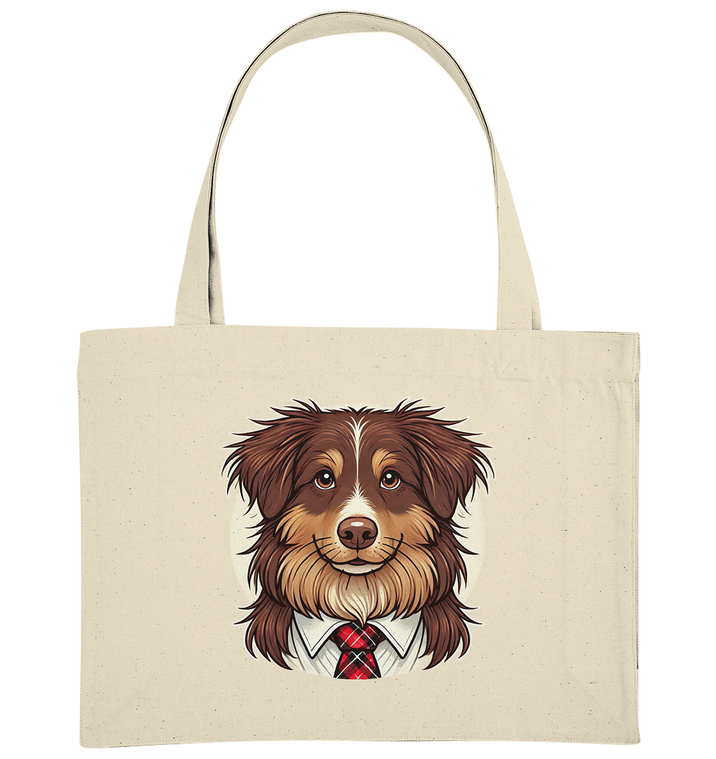 Cartoon Australian Shepherd  - Organic Shopping-Bag