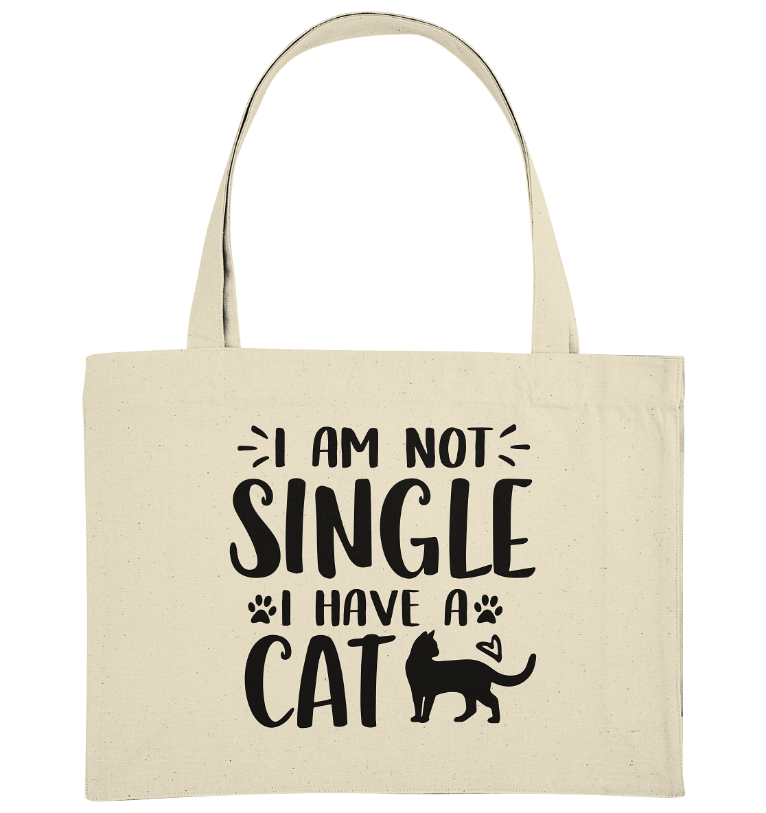 I'm not single I have a Cat - Organic Shopping-Bag