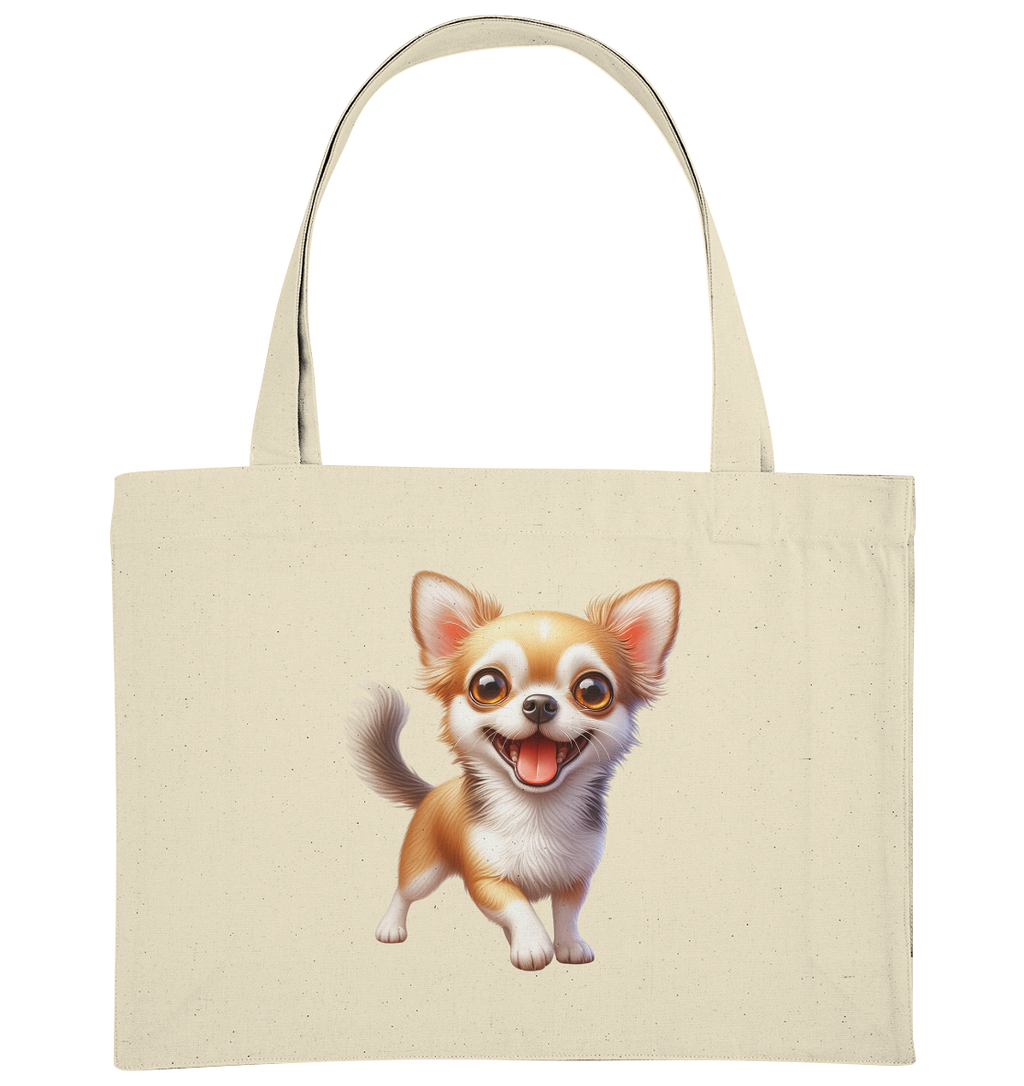 Chihuahua Cartoon - personalisierbar - Organic Shopping-Bag