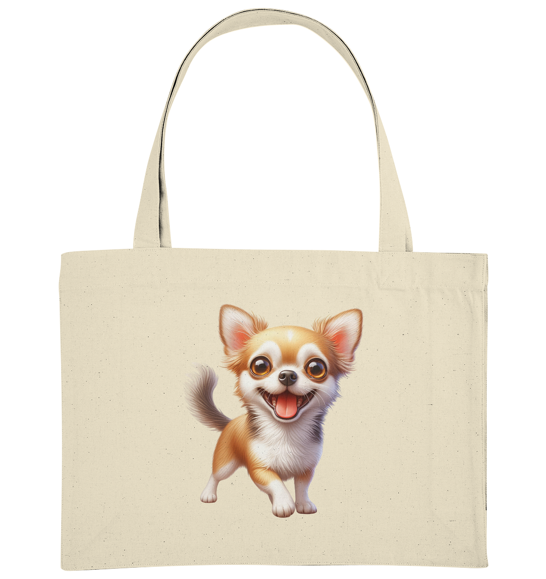 Chihuahua Cartoon - personalisierbar - Organic Shopping-Bag
