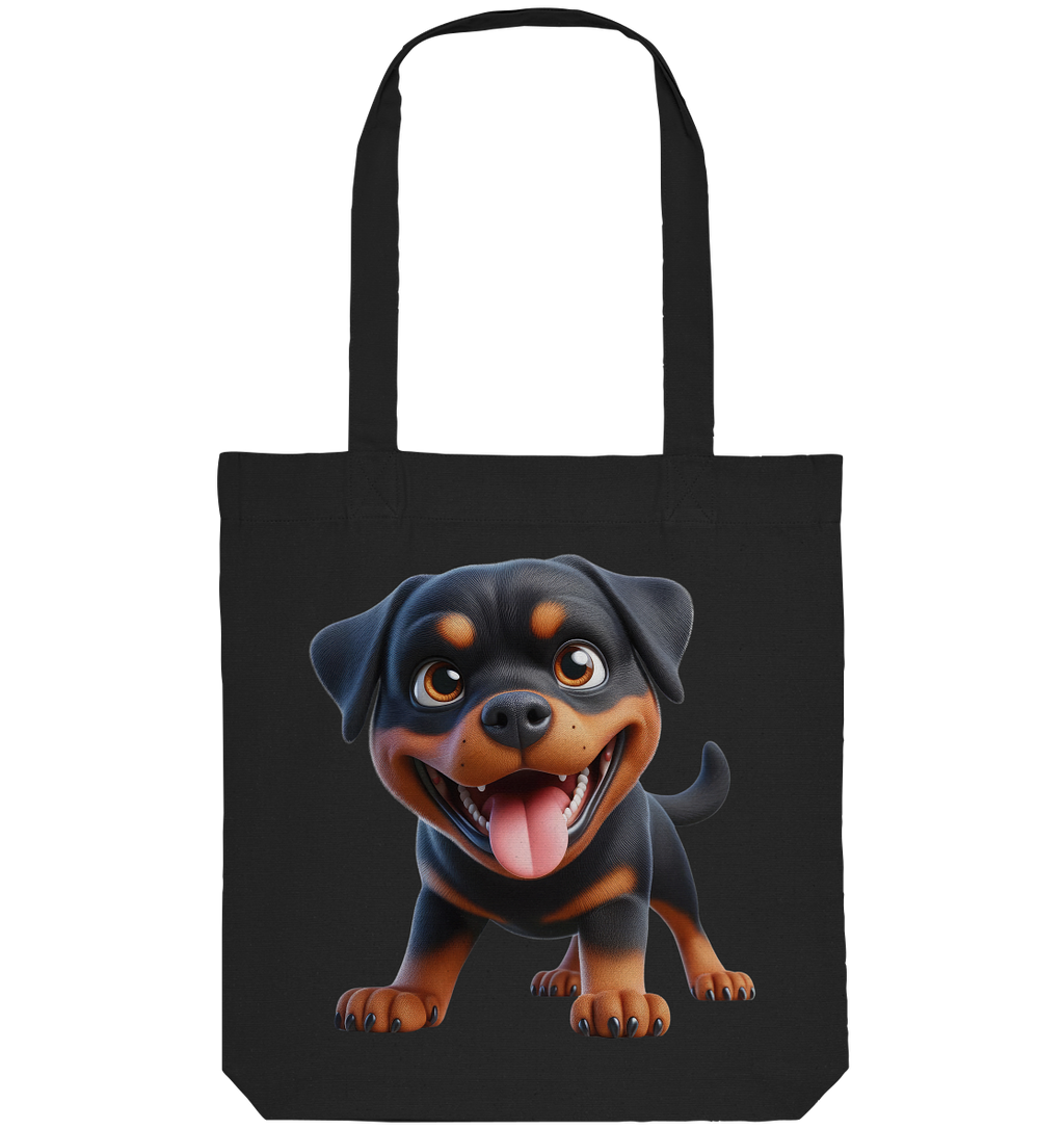 Rottweiler Cartoon Hund - personalisierbar - Organic Tote-Bag