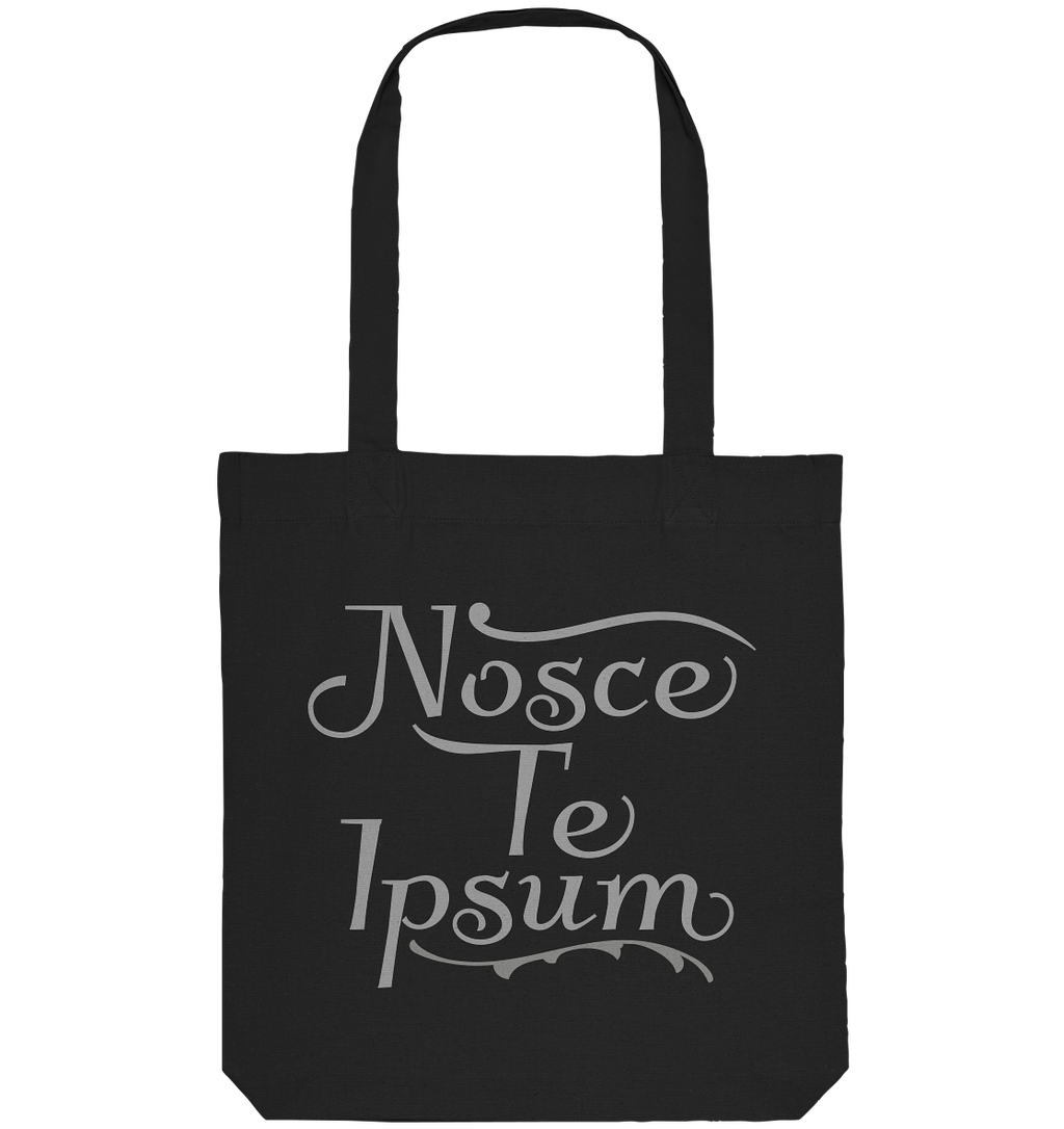 Nosce Te Ipsum – Erkenne dich selbst, Latein  - Organic Tote-Bag
