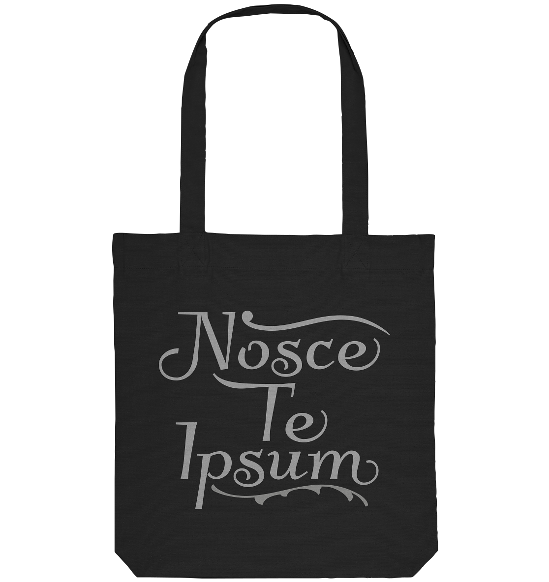 Nosce Te Ipsum – Erkenne dich selbst, Latein  - Organic Tote-Bag