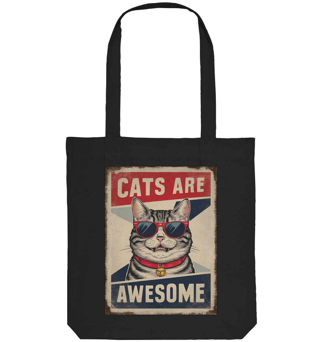 Cats are Awesome Katzen  - Organic Tote-Bag