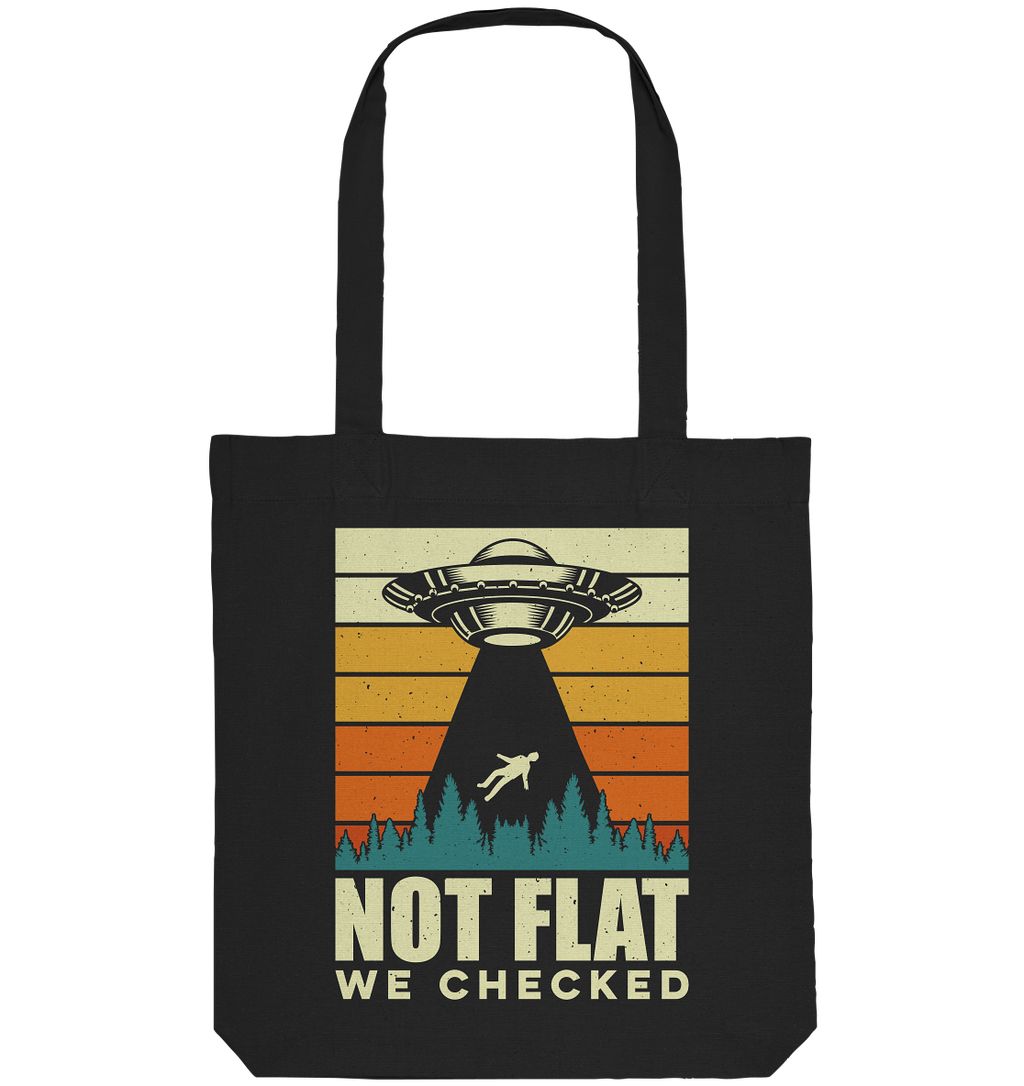 Erde - Not Flat we checked  - Organic Tote-Bag