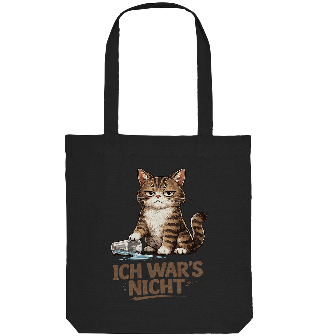 Ich war's nicht... Grumpy Cat Cartoon - Organic Tote-Bag