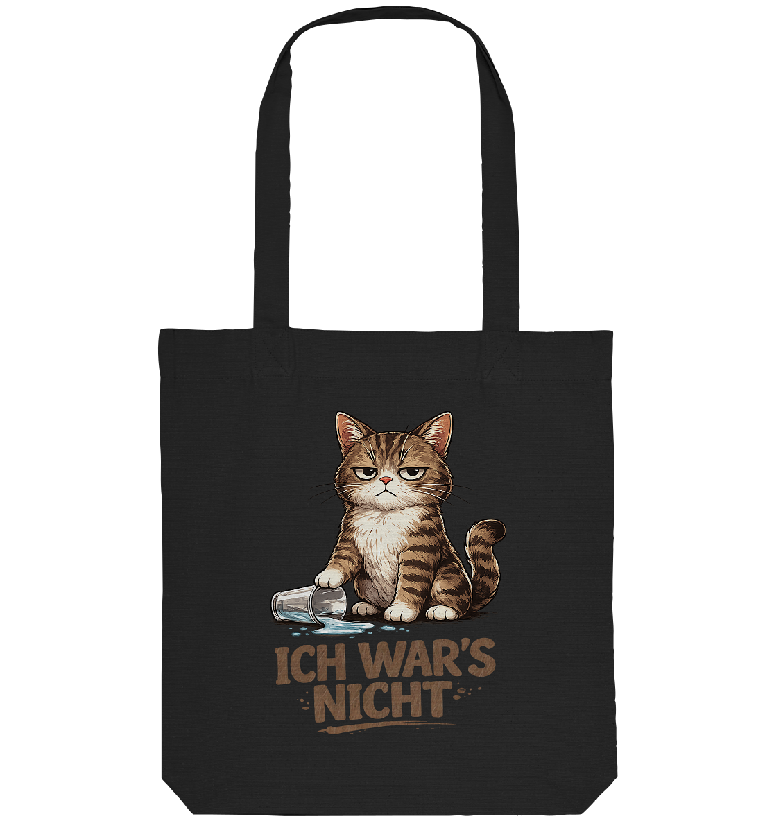 Ich war's nicht... Grumpy Cat Cartoon - Organic Tote-Bag