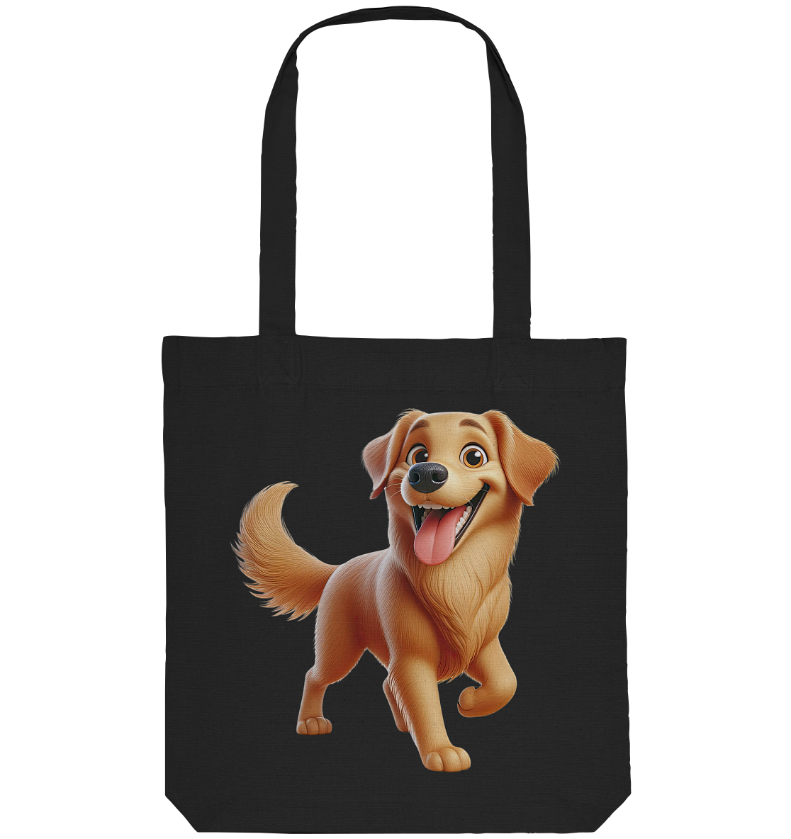 Golden Retriever Comic - personalisierbar - Organic Tote-Bag