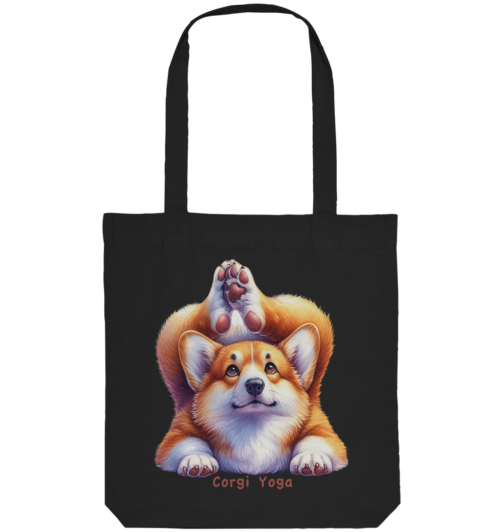 Corgi Yoga - Organic Tote-Bag