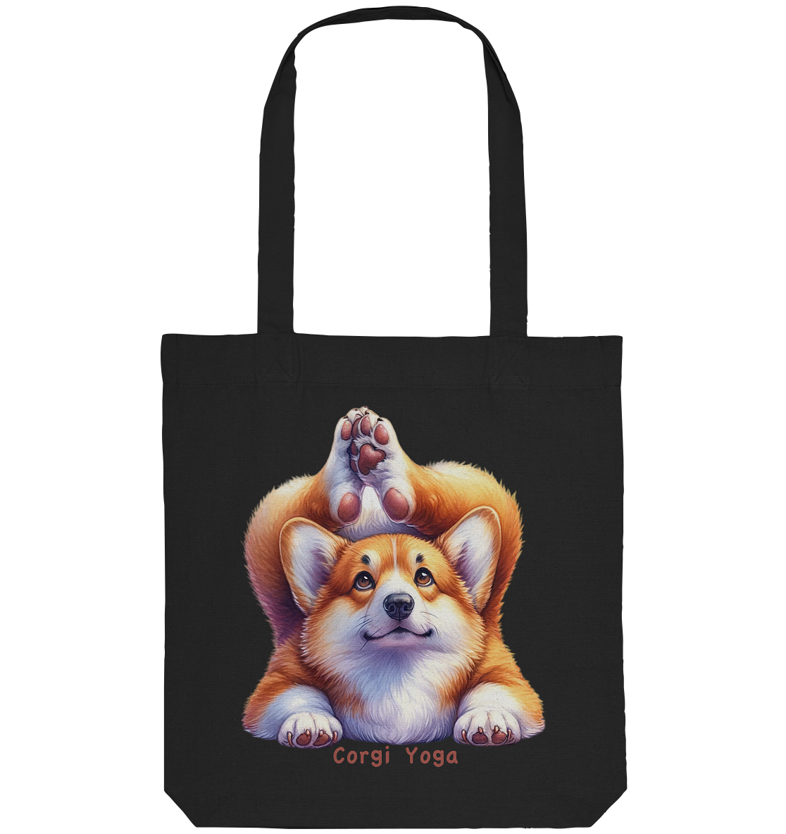 Corgi Yoga - Organic Tote-Bag