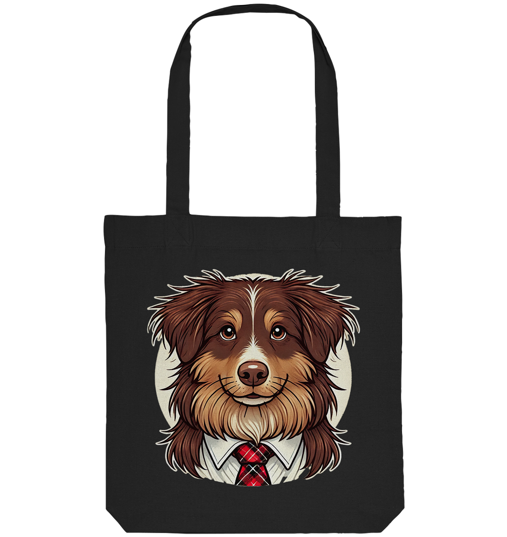 Cartoon Australian Shepherd  - Organic Tote-Bag