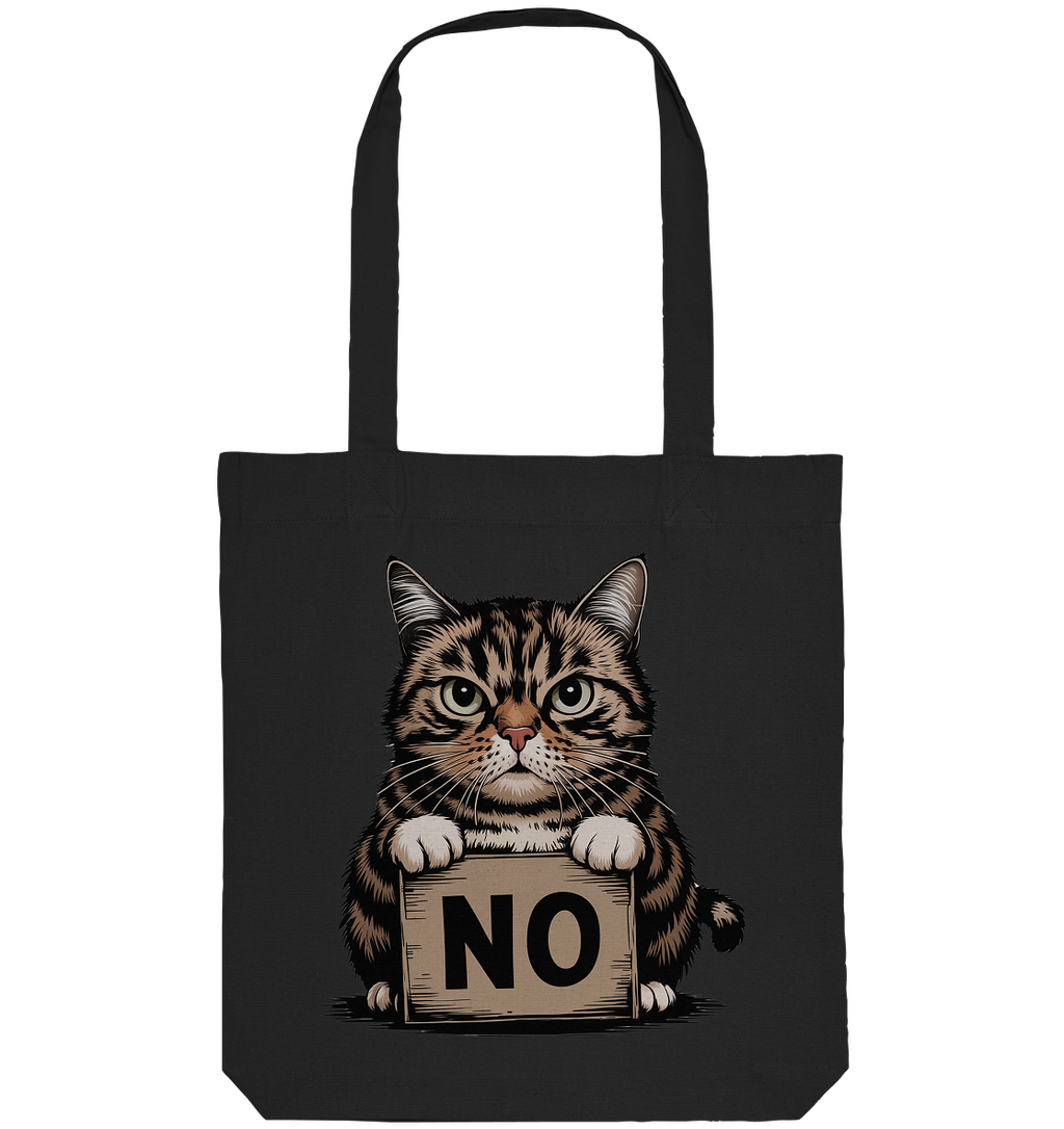 No - Funny Katze  - Organic Tote-Bag