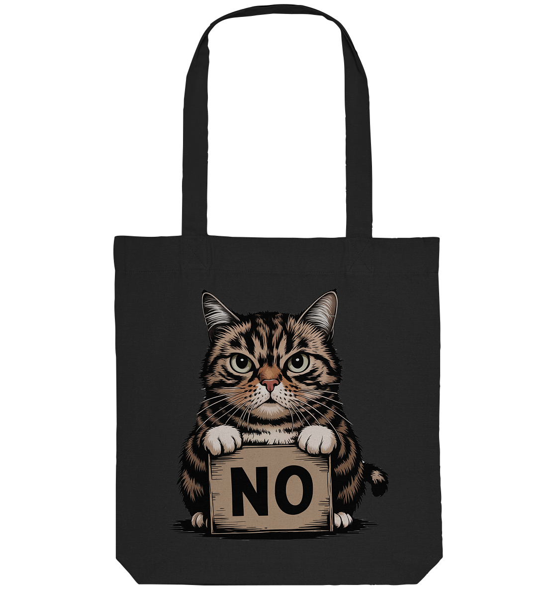 No - Funny Katze  - Organic Tote-Bag