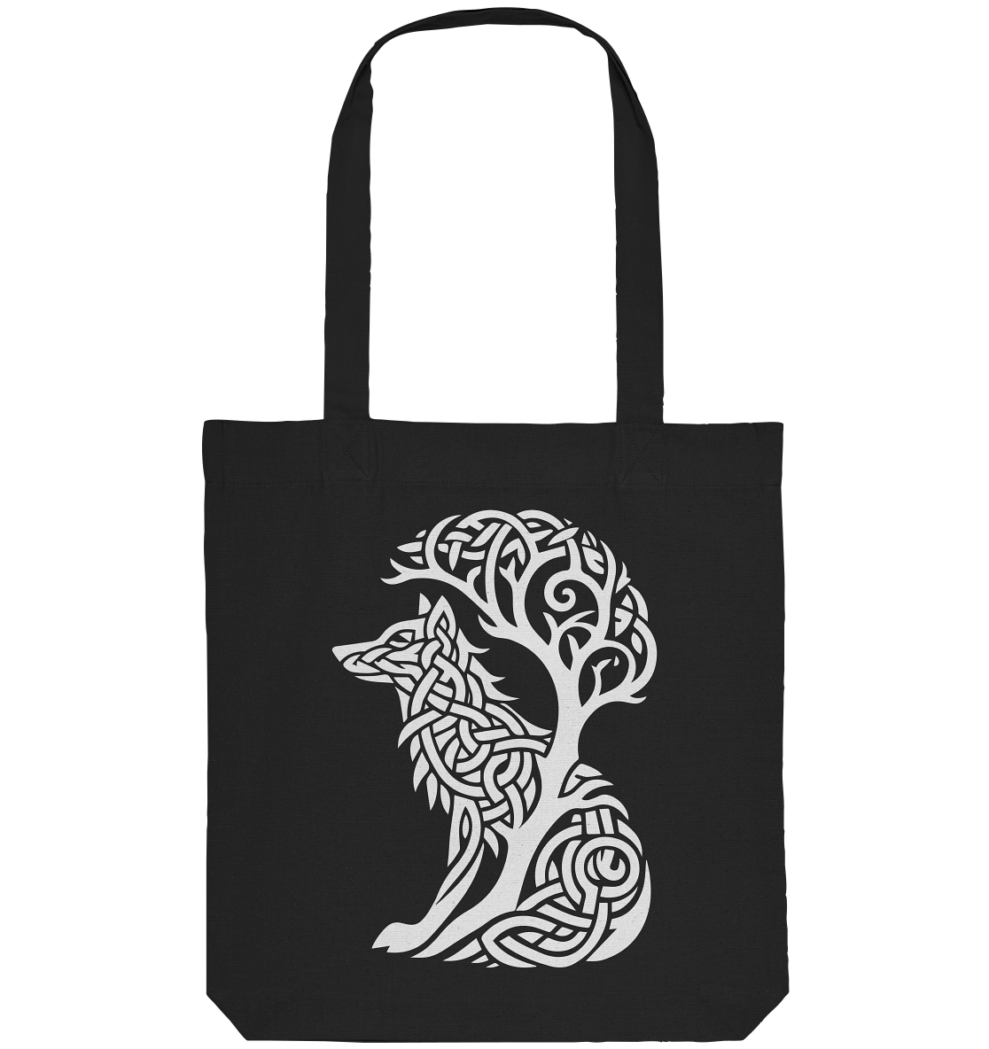 Keltischer Baum des Lebens Hund - Organic Tote-Bag