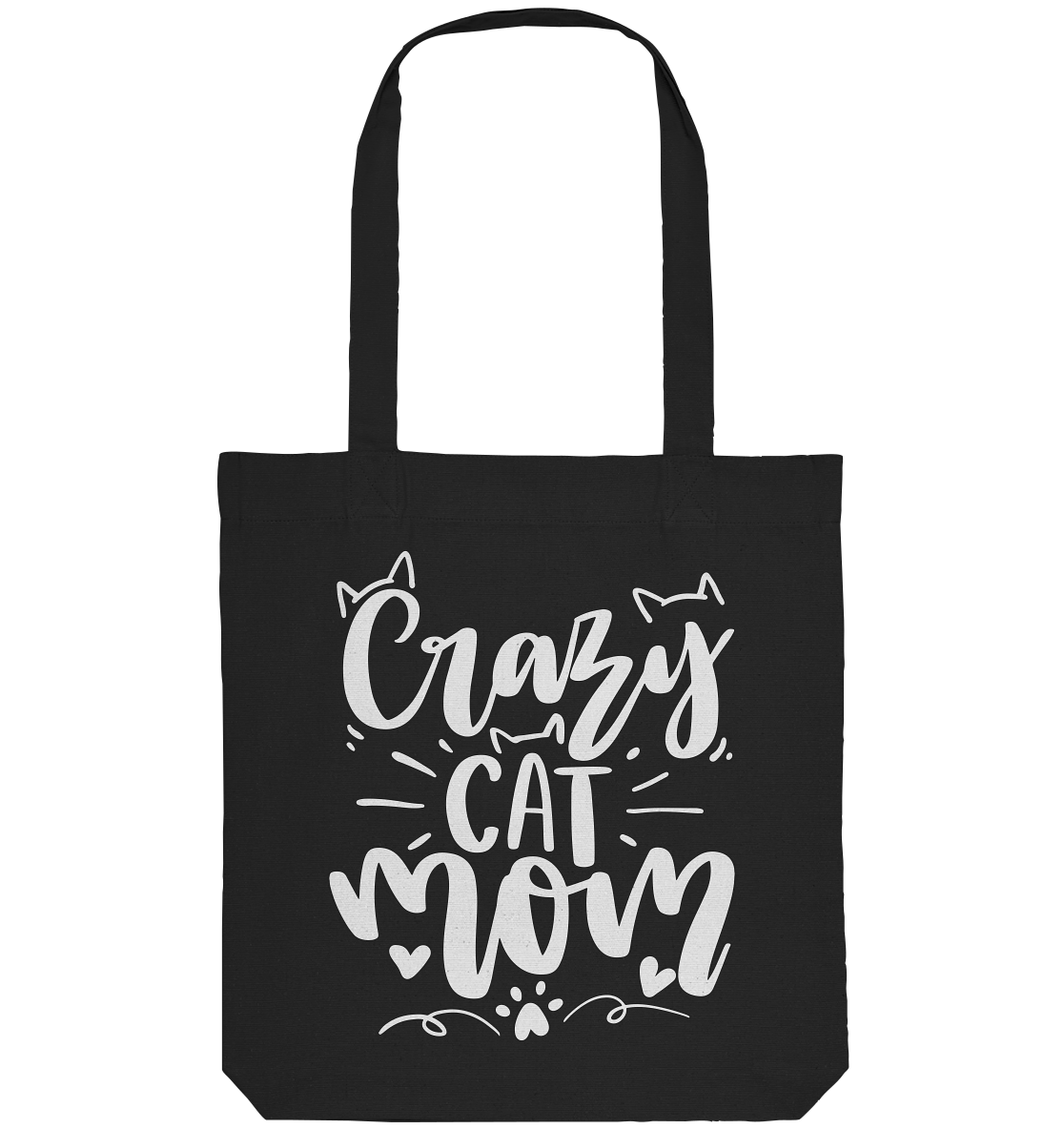 Crazy cat Mom - Organic Tote-Bag